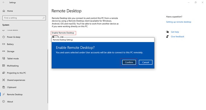 windows enable rdp