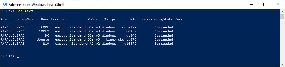 Figure 7 - Getting started with Azure PowerShell