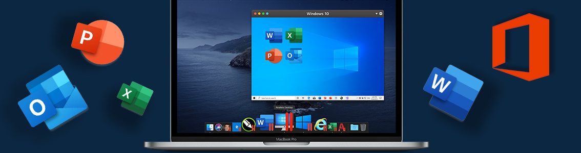 如何在Mac上运行Windows版的Microsoft Office，使用Parallels Desktop 虚拟机