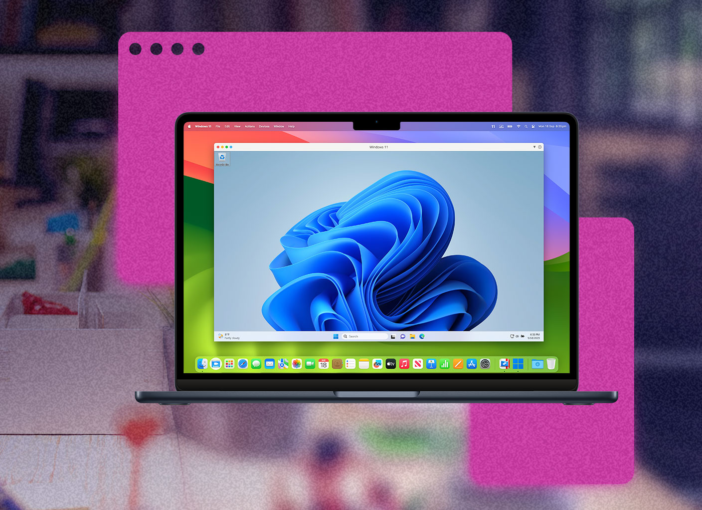 Exécutez Windows sous Mac avec notre bureau virtuel pour des performances simples, puissantes et transparentes.